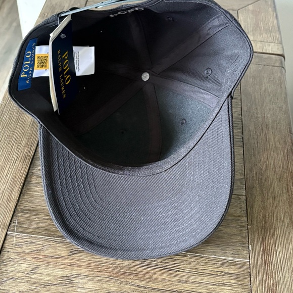 Polo Ralph Lauren Big Pony Black Baseball Cap Adjustable One Size - Picture 5 of 6